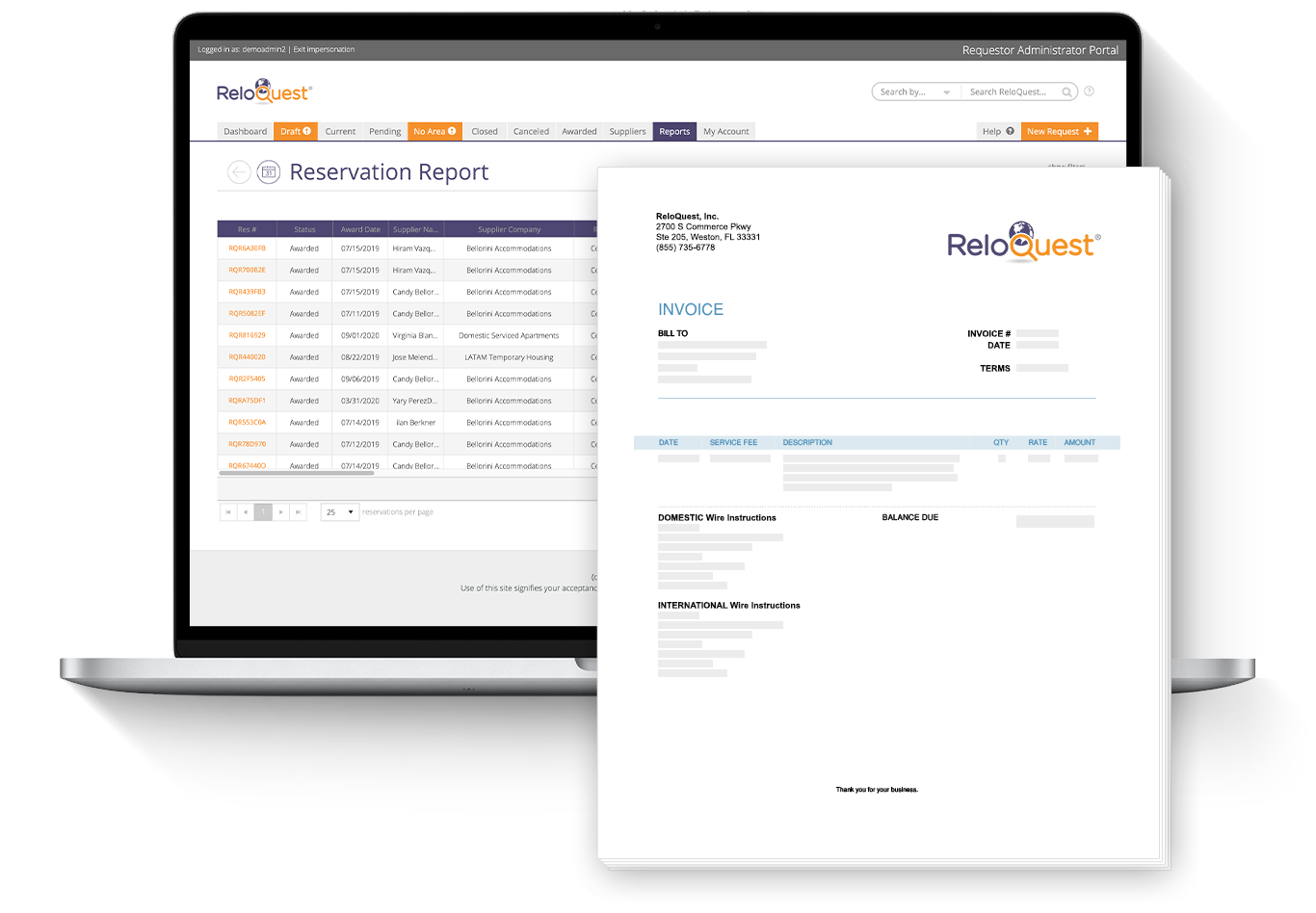consolidated-billing ReloQuest consolidated billing